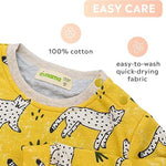 Yellow Leopard Print Sweathshirt | AIMAMA - CapuletKids