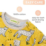 Yellow Leopard Print Sweathshirt | AIMAMA - CapuletKids