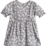 Pink or Grey Floral Print Dress | AIMAMA