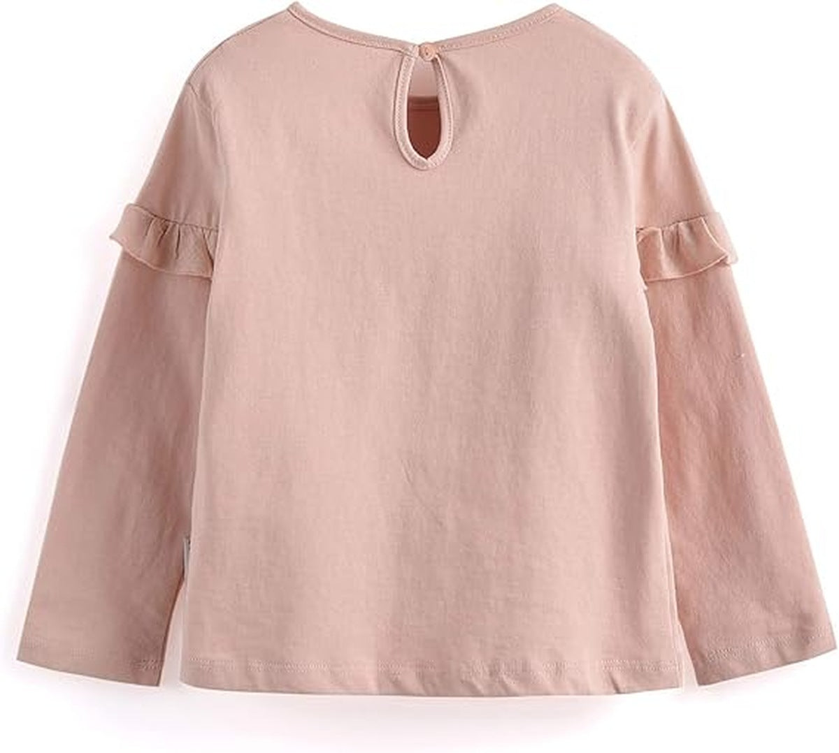 Pink or White Ruffled Longsleeve | AIMAMA - CapuletKids