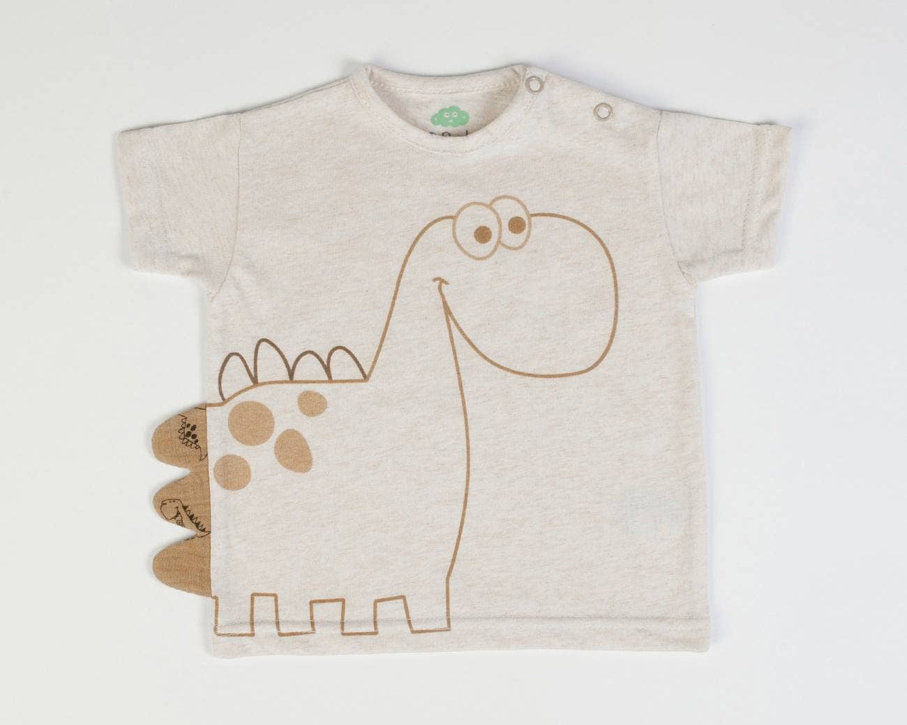 T-shirt + pants (boble) - Ecru/brown - CapuletKids