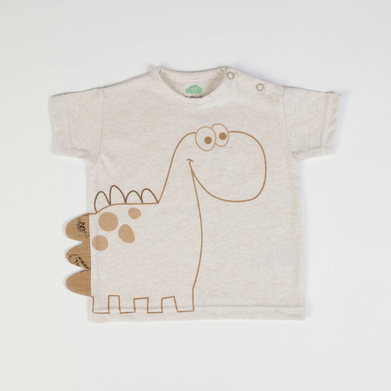 T-shirt + pants (boble) - Ecru/brown - CapuletKids