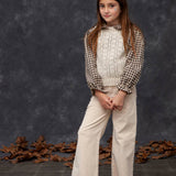 Palazzo Corduroy Trousers W11322: Off White / 4Y