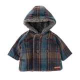 Check Coat With Furry Lining | TOCOTO VINTAGE - CapuletKids