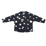 Long Sleeve Button Shirt Dotes Print