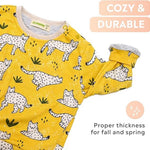 Yellow Leopard Print Sweathshirt | AIMAMA - CapuletKids