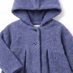 Hooded Wool Baby Coat, detail