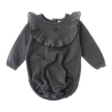 Tocoto Vintage Ruffled Yoke Bodysuit Pink