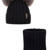 Dark Grey Hat & Snood Set | ANDER - CapuletKids