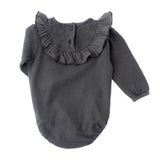Tocoto Vintage Ruffled Yoke Bodysuit Pink