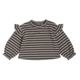 Tocoto Vintage Striped Baby Tee Salmon