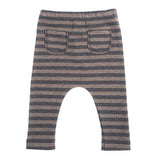 Striped Cotton Leggings W11321: Beige / 6M