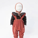 Baby Micro Corduroy Overalls with Ruffles