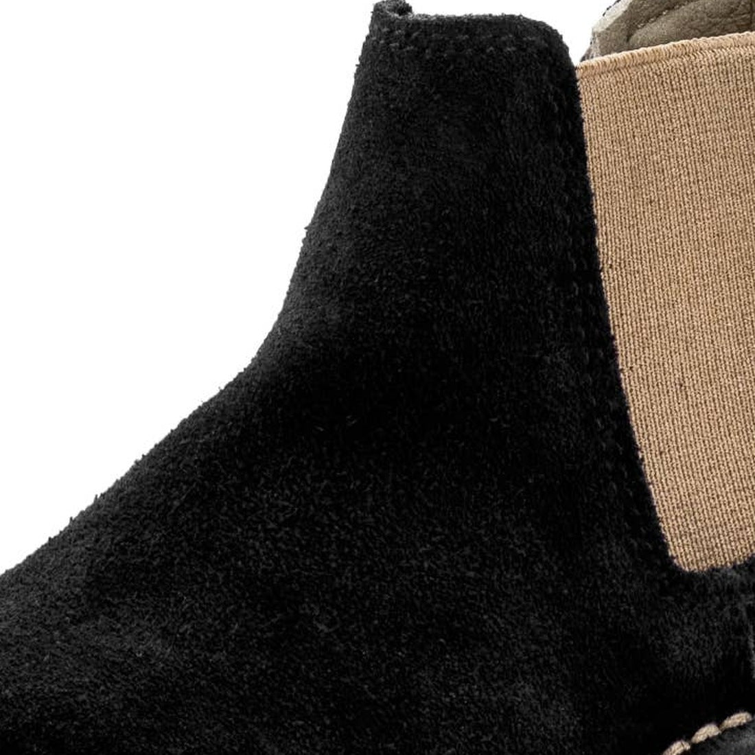 Black Suede Zipper Boot, detail