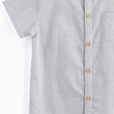 Gray Striped Short Sleeve | AIMAMA - CapuletKids