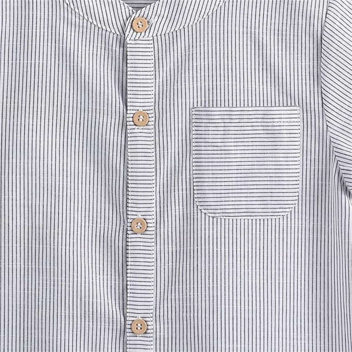 Gray Striped Short Sleeve | AIMAMA - CapuletKids