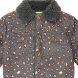 Denim Animal Print Jacket, detail
