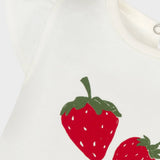 BERRIES T-shirt+diaper cover set: PATTERNED STRAWBERRIES / 12 M