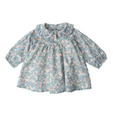 Baby Flowers Dress Green