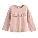 Pink or White Ruffled Longsleeve | AIMAMA