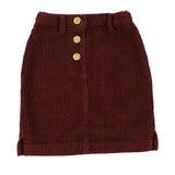 SOFT GALLERY PLUM CORDUROY PENCIL SKIRT