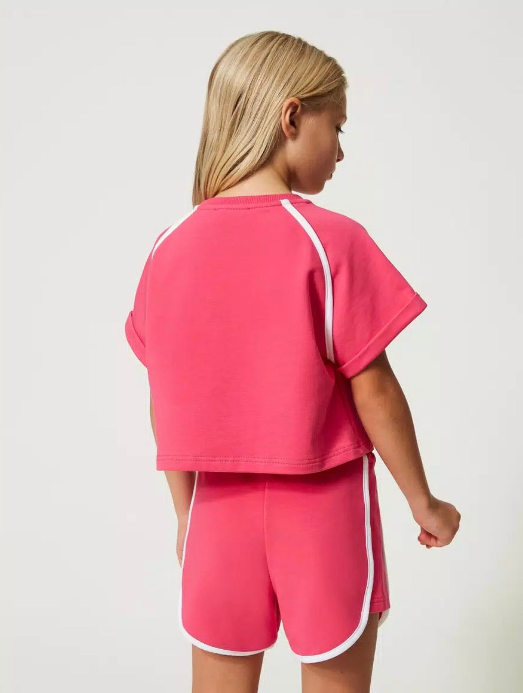 Twinset Cotton plush T-shirt and shorts - CapuletKids