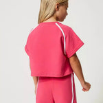 Twinset Cotton plush T-shirt and shorts - CapuletKids