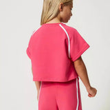 Twinset Cotton plush T-shirt and shorts - CapuletKids