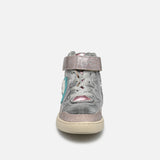 Glitter & Metallic Leather Sneakers | SHOO POM