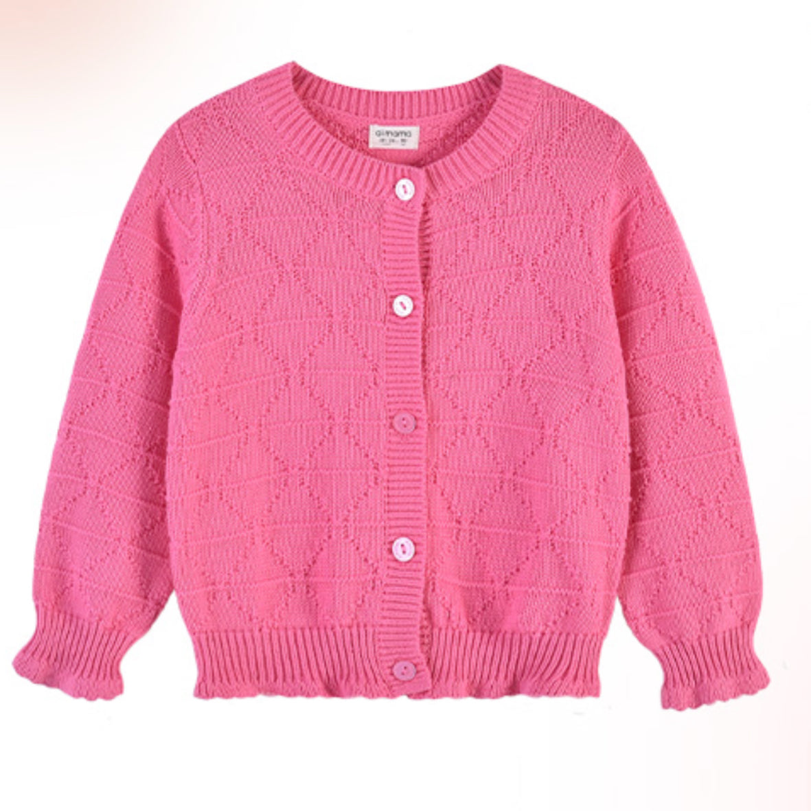 Multicolored Knitted Button-Down Cardigan | AIMAMA
