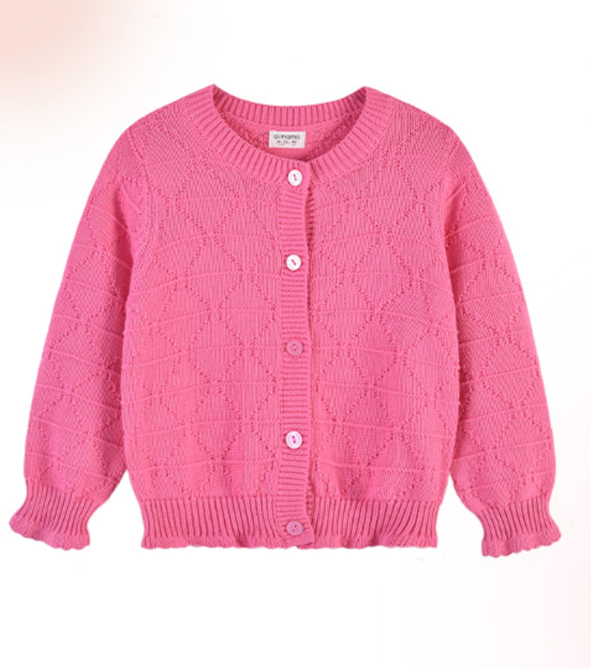 Multicolored Knitted Button-Down Cardigan | AIMAMA