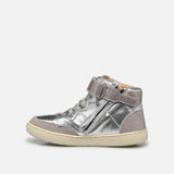 Glitter & Metallic Leather Sneakers | SHOO POM