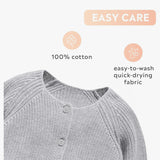 100% Cotton Knit Cardigan | Basic Sweater | AIMAMA