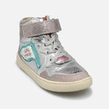 Glitter & Metallic Leather Sneakers | SHOO POM
