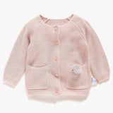 100% Cotton Knit Cardigan | Basic Sweater | AIMAMA