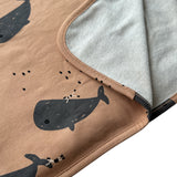 Brown Whale Baby Blanket  | BABYCLIC