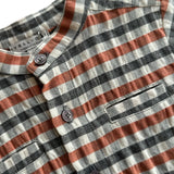 100% Cotton Plaid Shirt with Buttons | YELL-OH!