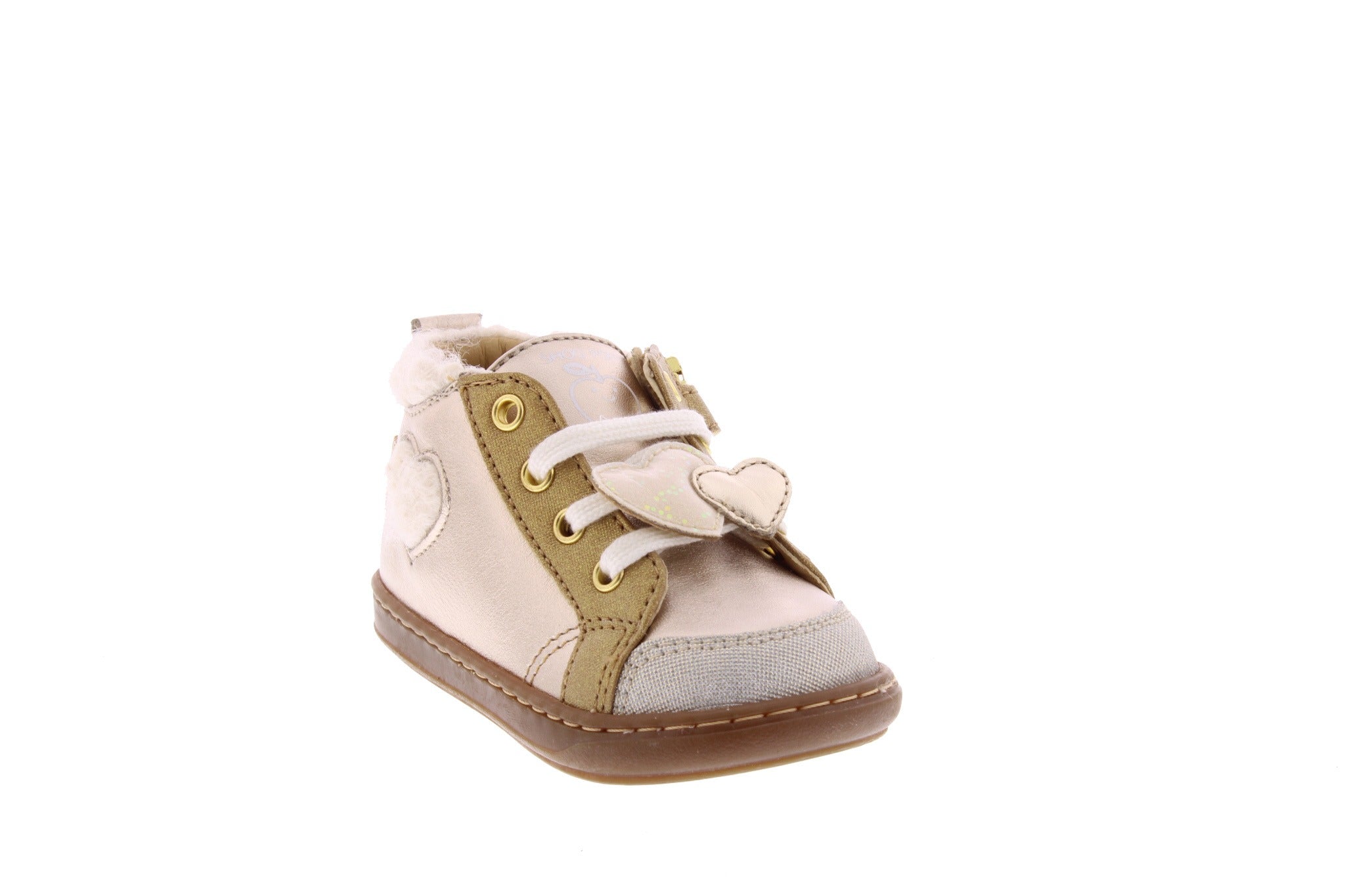 Leather Heart Lace-Up's | SHOO POM - CapuletKids