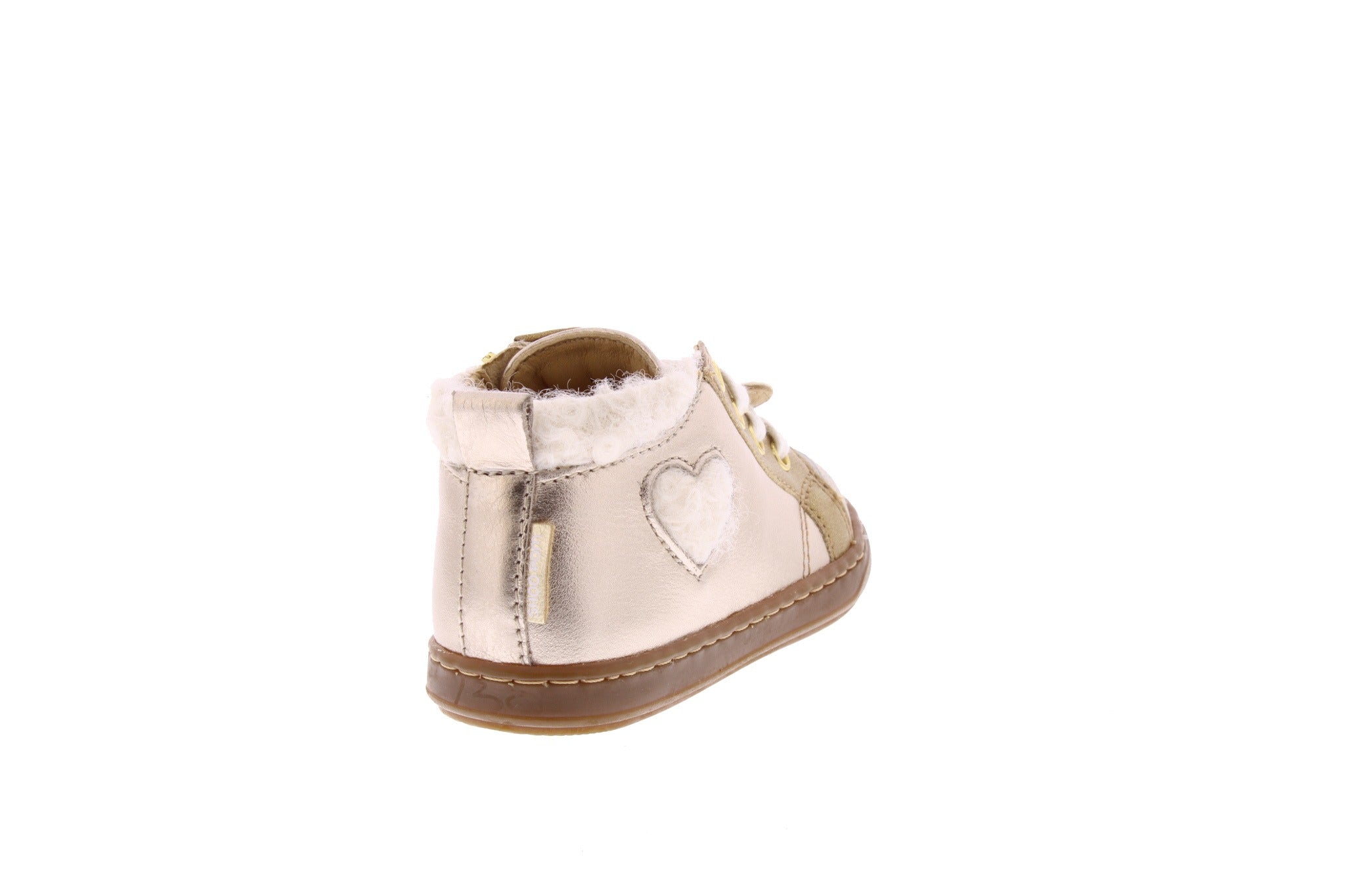 Leather Heart Lace-Up's | SHOO POM - CapuletKids