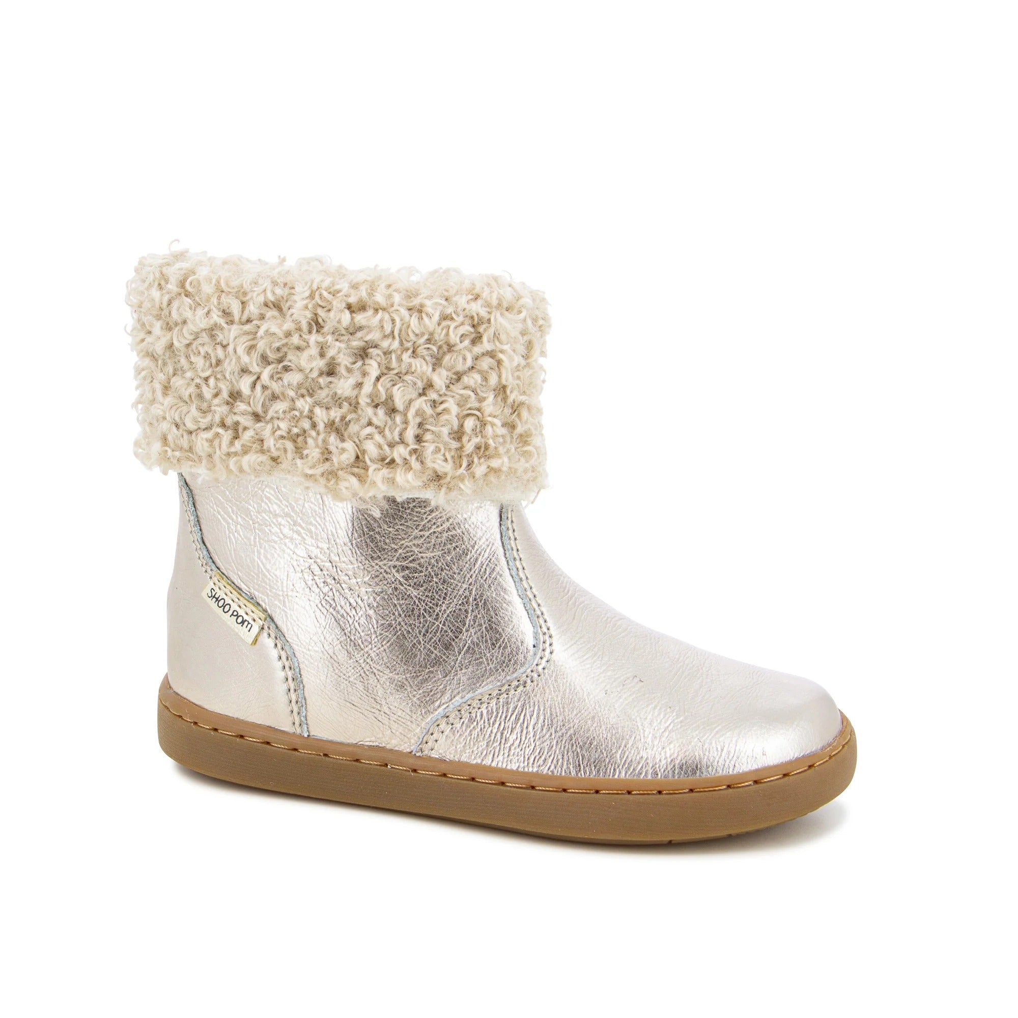 Metallise Fur Boots by Shoo pom