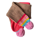 Winter Scarf for Kids 3-10y "coffee pink"| ROCKAHULA