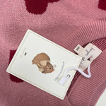 Heart Knit Sweater Pink | KONGES SLOJD