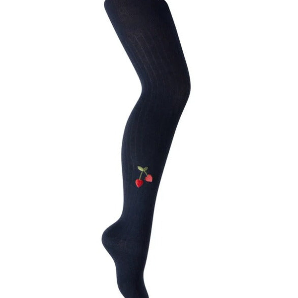 Footed Tights “Cherry Heart” | ZUBII - CapuletKids