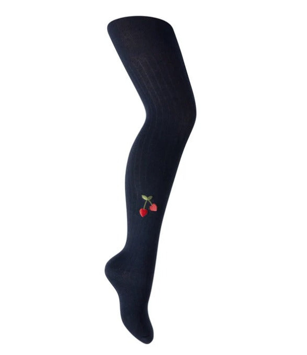 Footed Tights “Cherry Heart” | ZUBII - CapuletKids