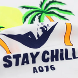 Ao76  Mat Stay Chill Recycled Cotton T-Shirt, White