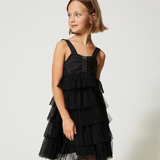 Black Tulle Party Dress | TWINSET