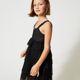 Black Tulle Party Dress | TWINSET