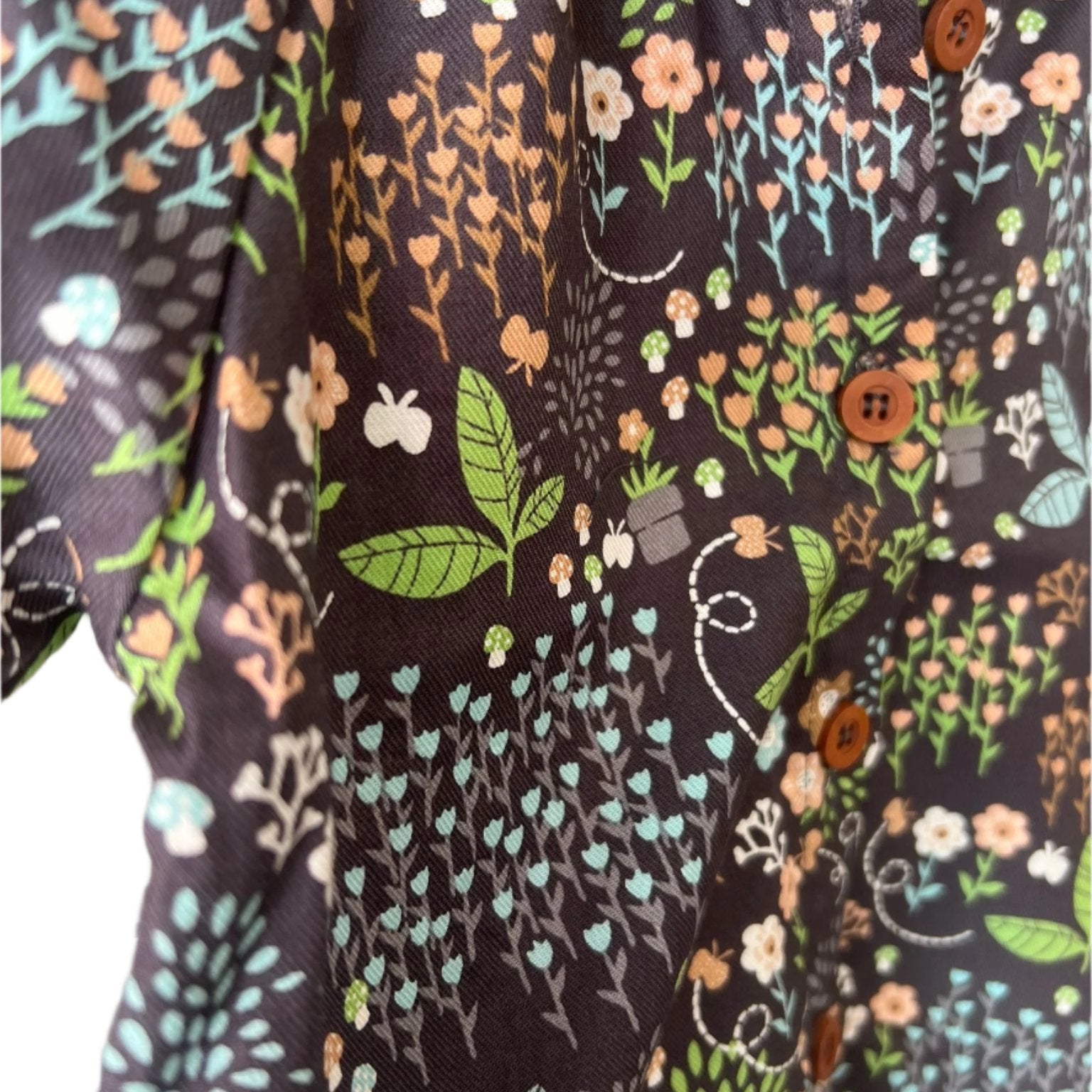 Brown Floral Print Blouse | AIMAMA - CapuletKids