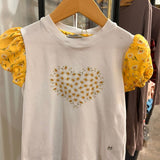 Puff Sleeve Yellow Tee