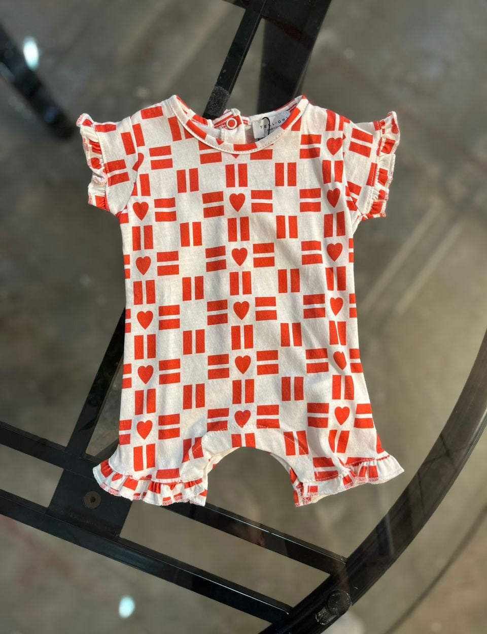 Romper organic heart - CapuletKids